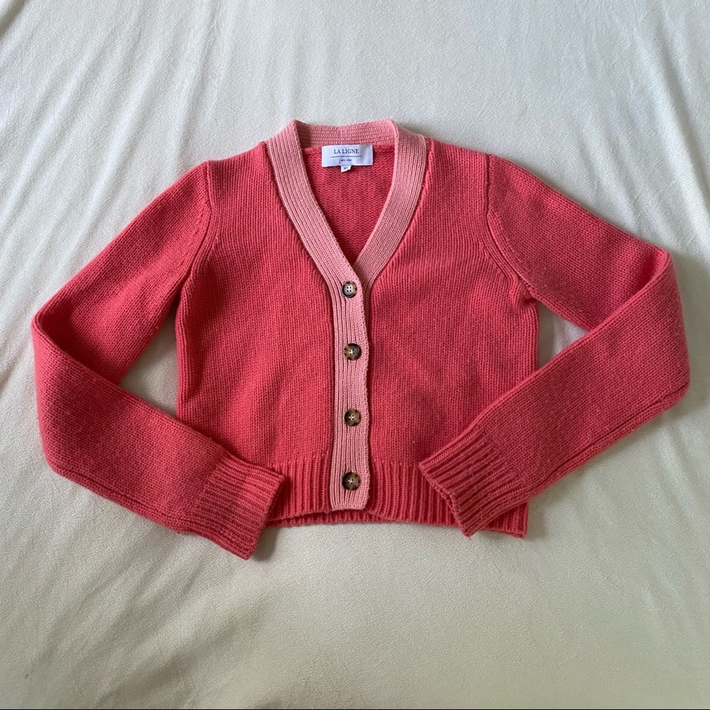 La Ligne Pink Cardigan Size XS